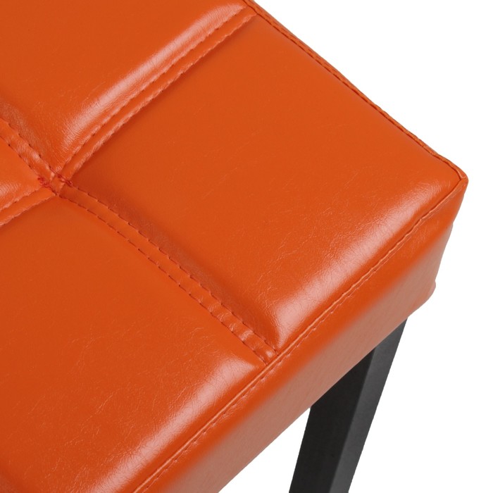 Стул барный ЛОФТ-2 без спинки, черный/оранжевый