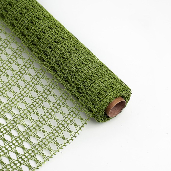 Сетка для цветов "Крошет ажурный", зелёный, 0,48 х 4,5 м