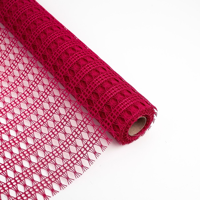 Сетка для цветов "Крошет ажурный", малиновый, 0,48 х 4,5 м