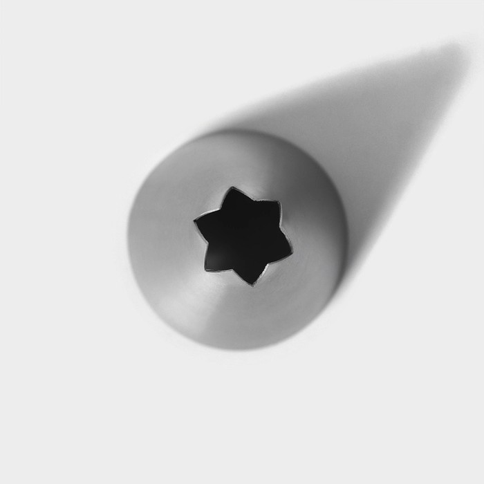 Насадка кондитерская «Открытая звезда», d=3 см, вых. 1 см