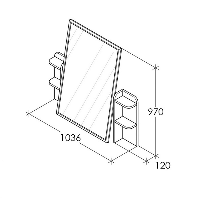 Надстройка Кембридж-2, 133х1036х964, Сосна скандинавия