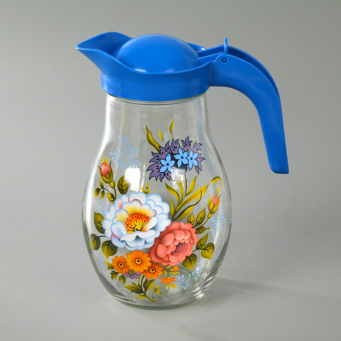 Кувшин 1,7 л "Шиповник", крышка МИКС