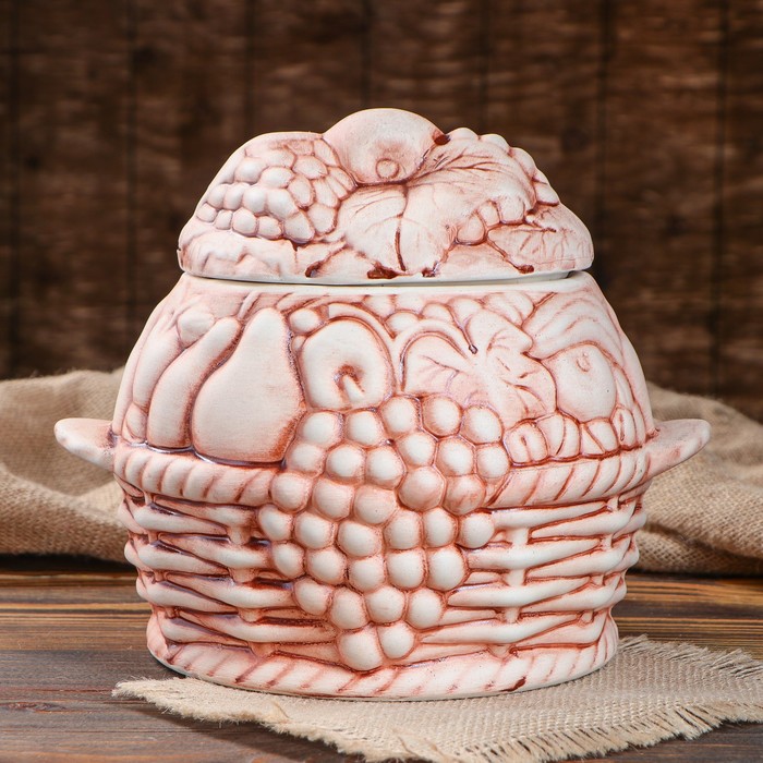 Супник "Виноград", шамот, 3 л