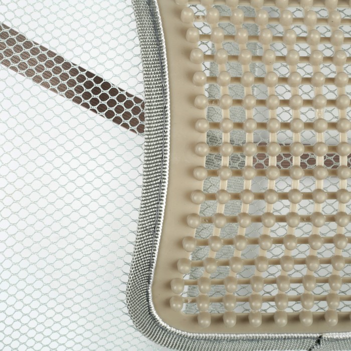 Ортопедическая спинка с вертикальным увеличенным массажером на сиденье,38 x39см,серая УЦЕНКА