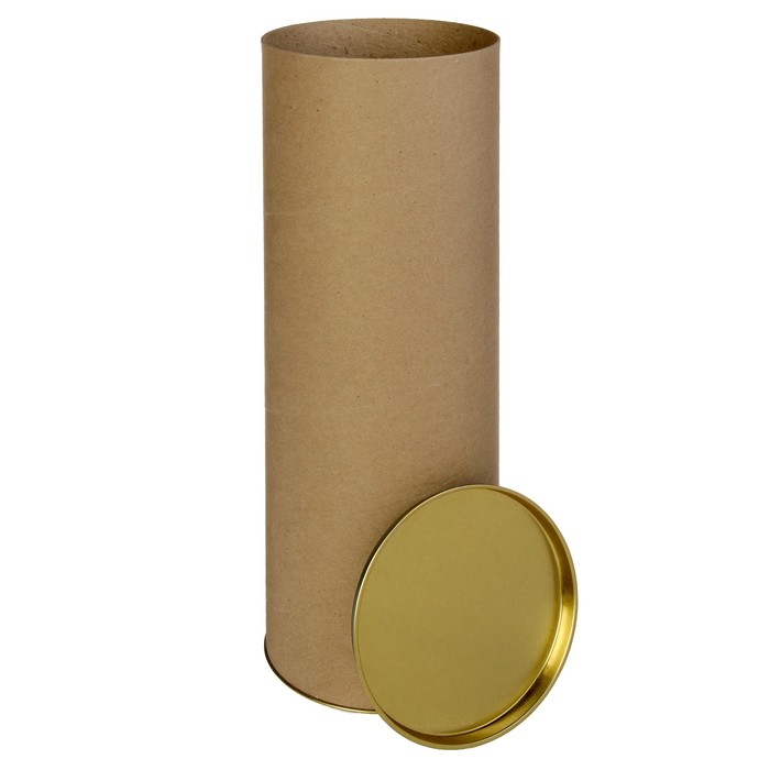 Тубус картонный без печати 12 х 12 х 35 см