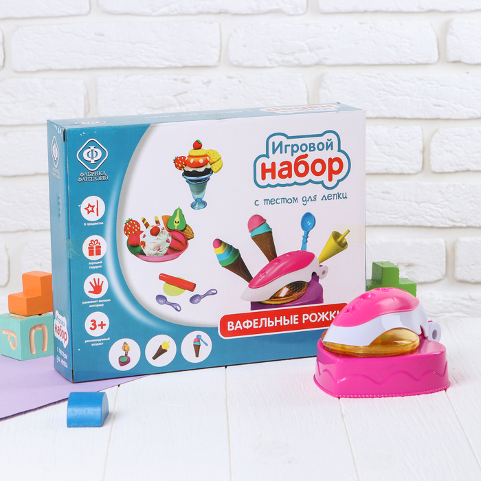 Игровой набор с тестом "Вафельные рожки"