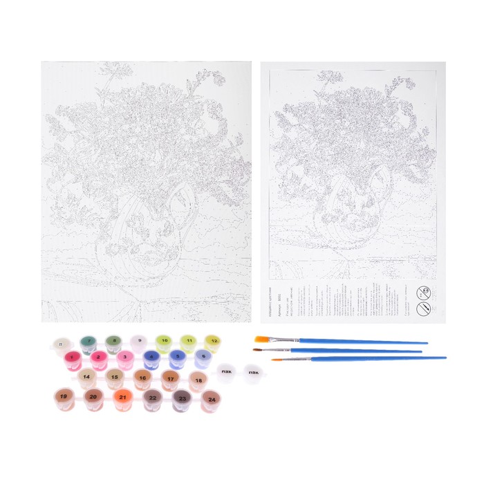 Рисование по номерам "Кувшин с цветами"