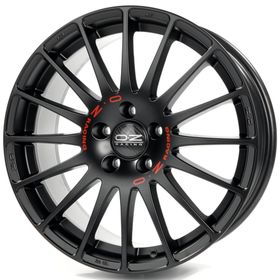 

Диск литой OZ Superturismo GT 8,0x17 5x112 ET35 d75 Matt Black Red Lettering