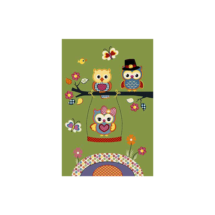 Ковер Fraise CRYSTAL 2740, 0,8*1,5 м, прямоугольный, GREEN