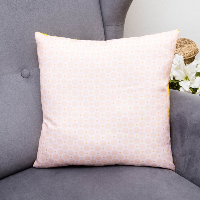 Подушка декоративная Даяна, 40х40см, габардин, синтетич. волокно, 160 гр/м