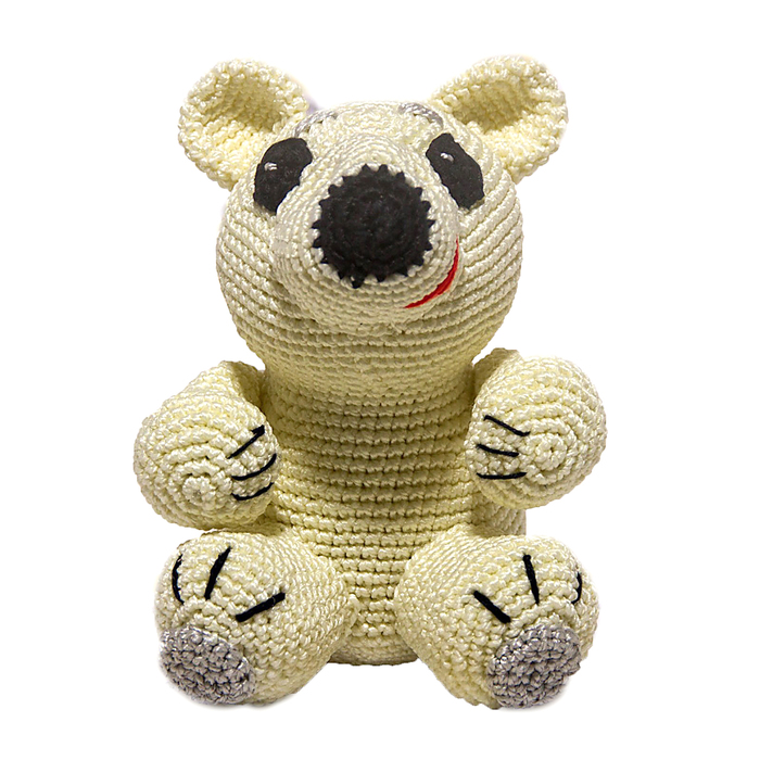 Набор для вязания игрушки "Белый мишка Айсберг" 15х10 см