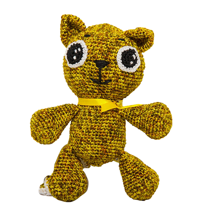 Набор для вязания игрушки "Котенок Рыжий" 16х13 см