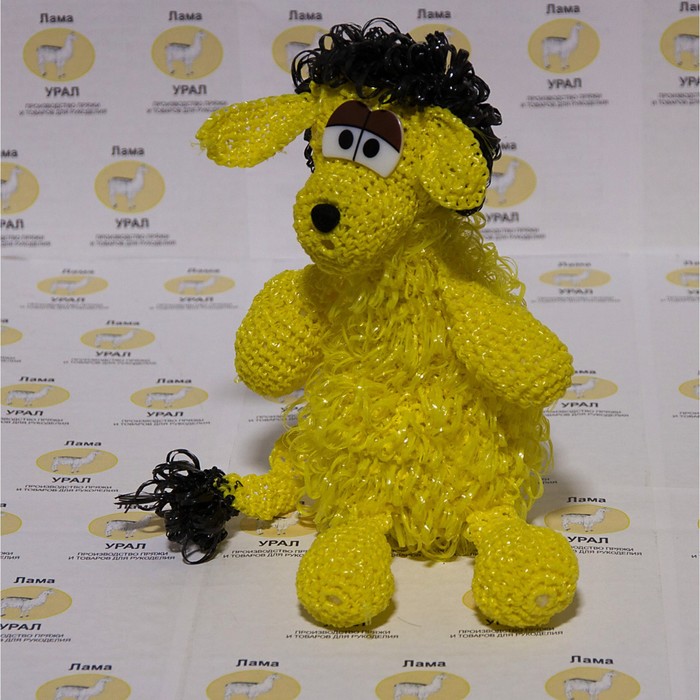 Набор для вязания игрушки "Пес Лимон" 30х28 см