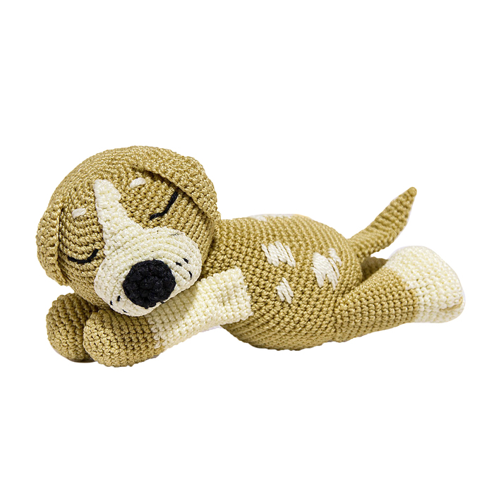 Набор для вязания игрушки "Спящий щенок Митька" 21х10 см