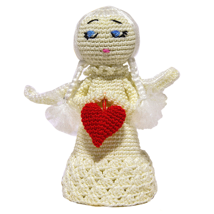 Набор для вязания игрушки "Фея с сердечком Любава" 15х13 см
