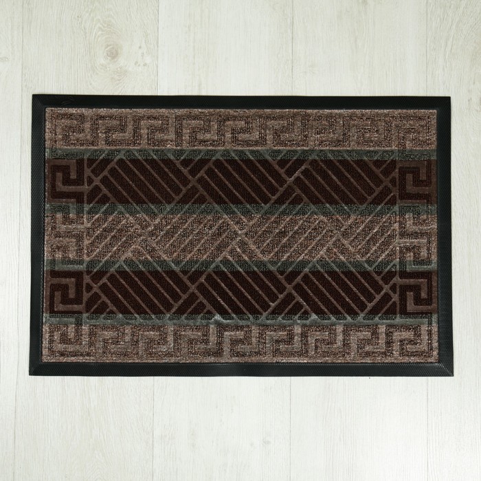 Коврик придверный, цвет кофе с молоком