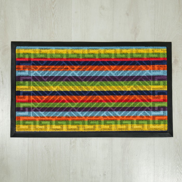 Коврик придверный, цвет радужный