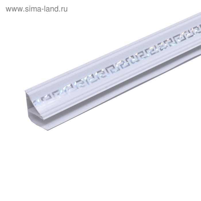 

Плинтус потолочный пластиковый Серебро LG-15
