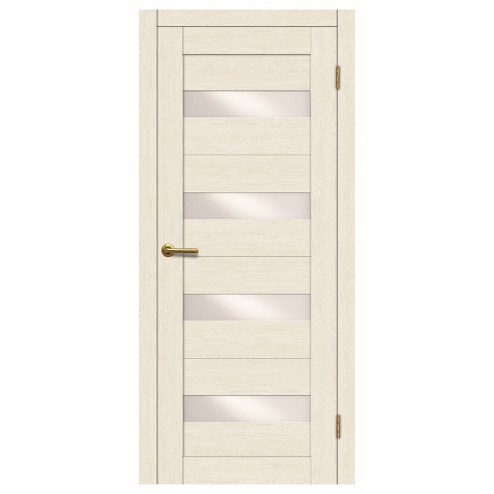 Дверное полотно остекленное Х-4 белое дерево лайт 2000х700