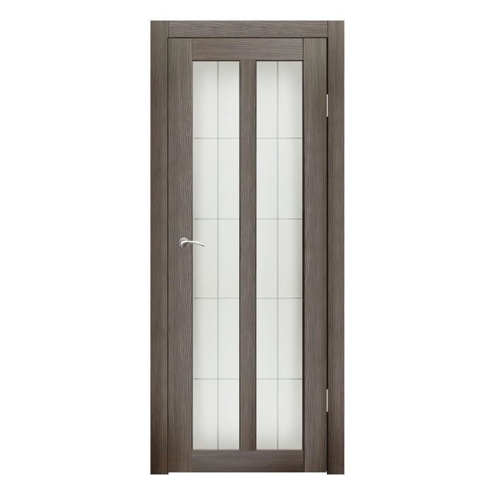 Дверное полотно остекленное Бордо Какао пескоструй клетка 2000х600