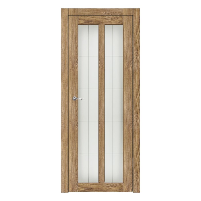 Дверное полотно остекленное Бордо Ель Карпатская пескоструй клетка 2000х800