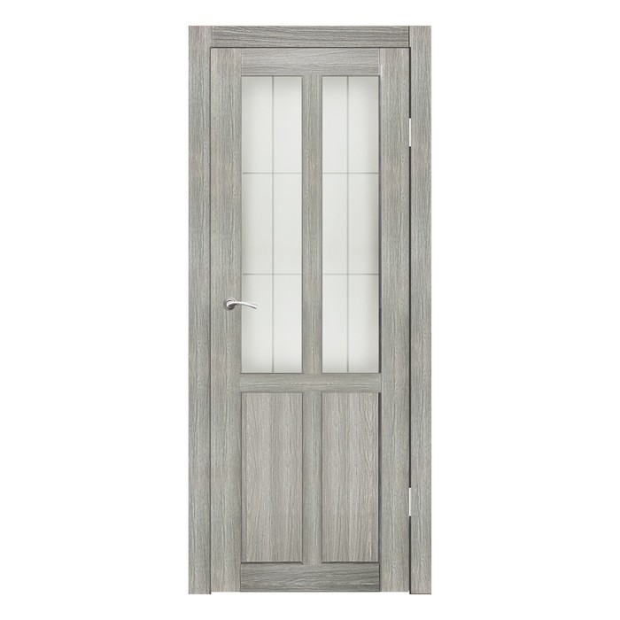 Дверное полотно остекленное Рона Джерси пескоструй клетка 2000х800