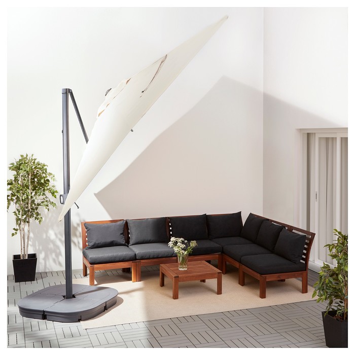 Зонт от солнца СЕГЛАРО, 330x240 см, подвесной, наклонный, бежевый