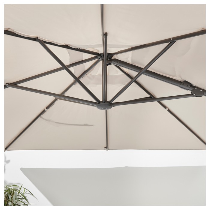 Зонт от солнца СЕГЛАРО, 330x240 см, подвесной, наклонный, бежевый