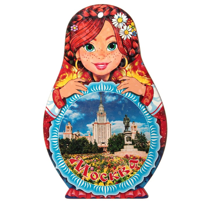 Доска сувенирная матрёшка "Москва №1", 14,9х23см
