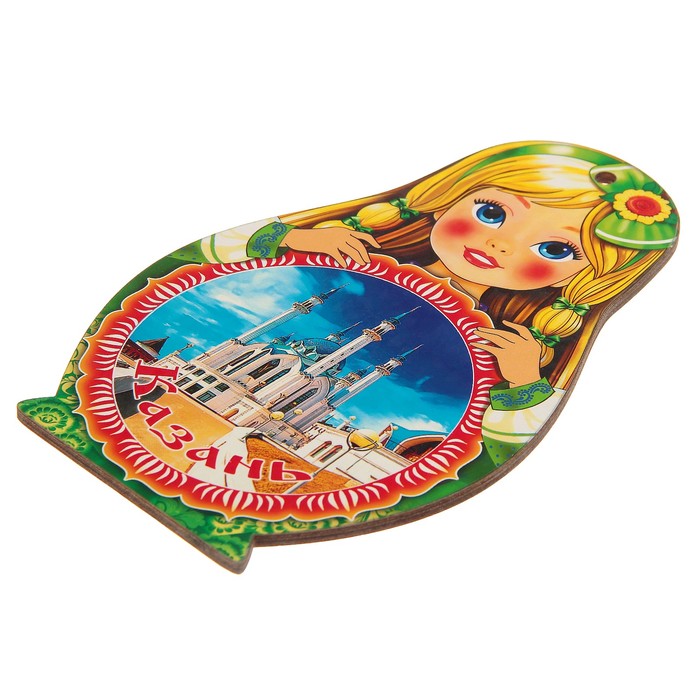 Доска сувенирная матрёшка "Казань №1", 14,9х23см