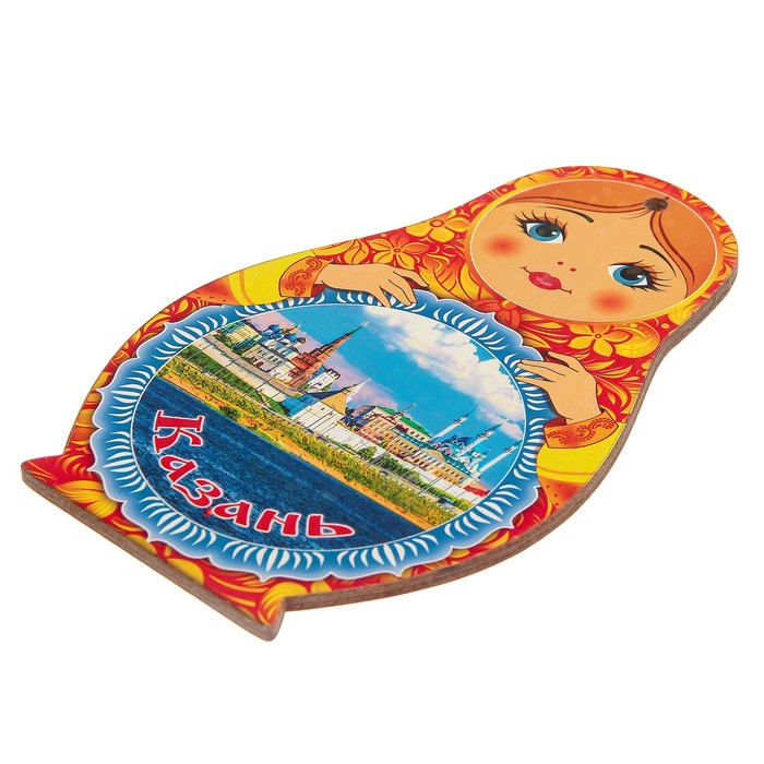 Доска сувенирная матрёшка "Казань №4", 14,9х23см