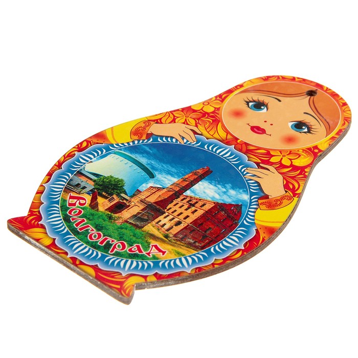 Доска сувенирная матрёшка "Волгоград №4", 14,9х23см