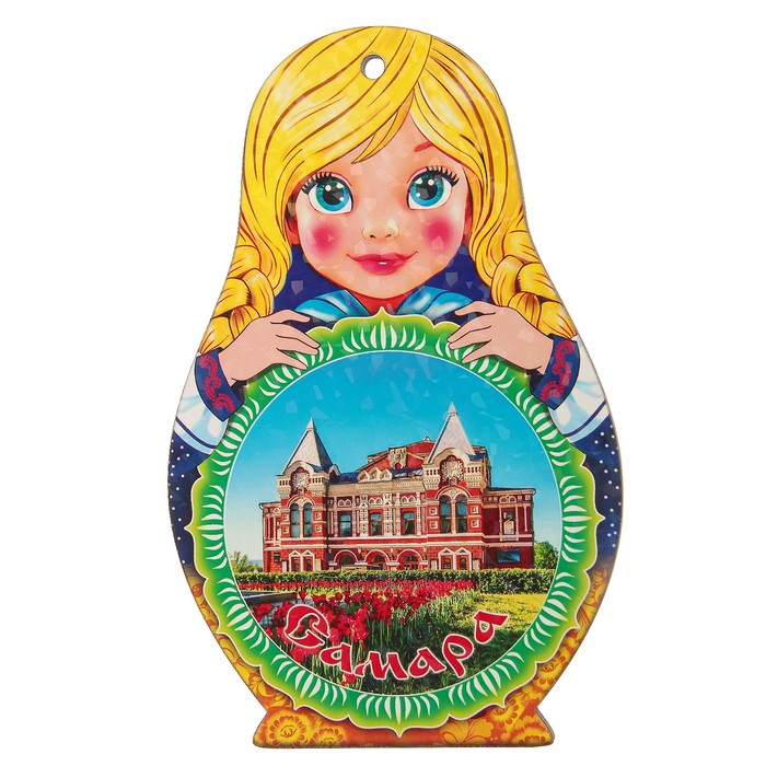 Доска сувенирная матрёшка "Самара №2", 14,9х23см