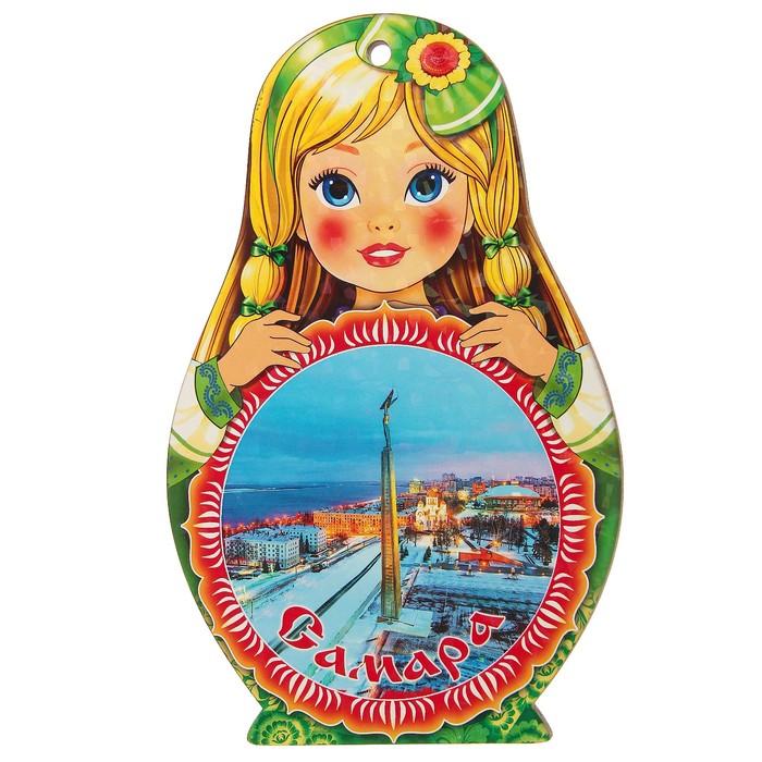 Доска сувенирная матрёшка "Самара №3", 14,9х23см