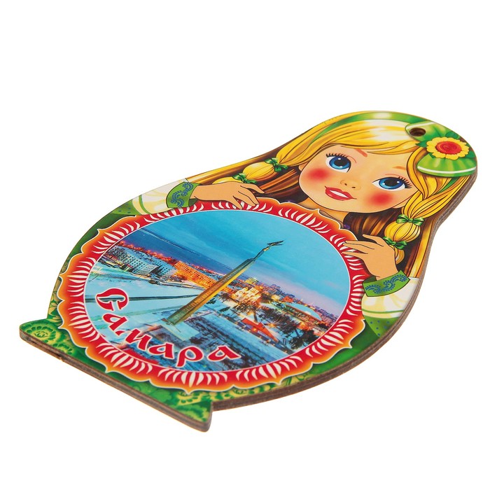 Доска сувенирная матрёшка "Самара №3", 14,9х23см