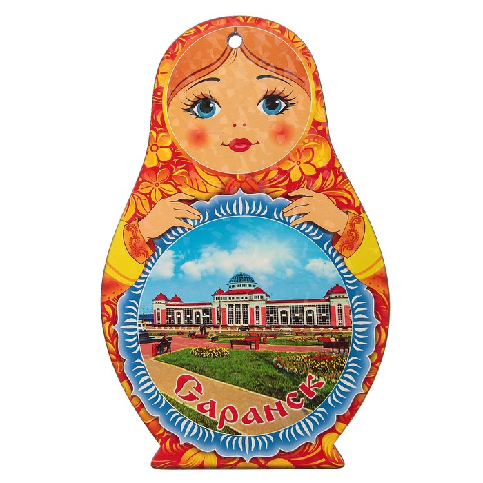 Доска сувенирная матрёшка "Саранск №4", 14,9х23см