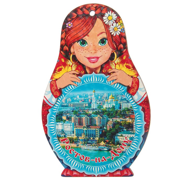 Доска сувенирная матрёшка "Ростов-на-Дону №1", 14,9х23см