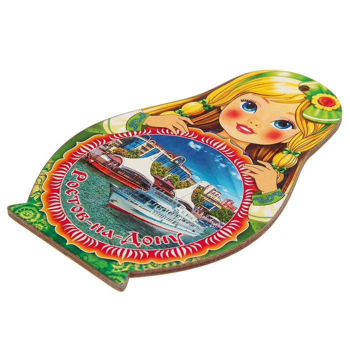 Доска сувенирная матрёшка "Ростов-на-Дону №3", 14,9х23см