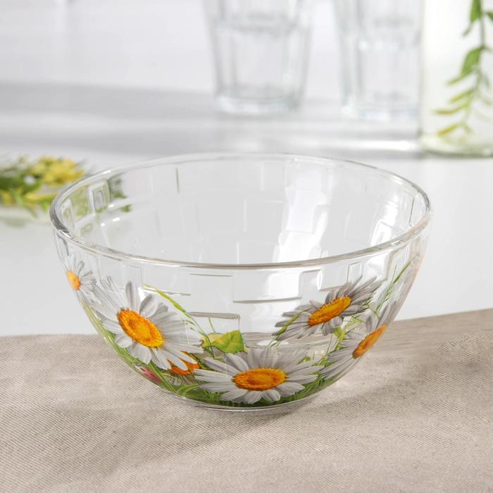 Салатник 450 мл "Цветник", 15,8 см, МИКС