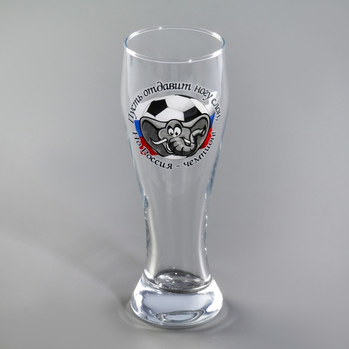 Бокал для пива 300 мл "Футбол", МИКС