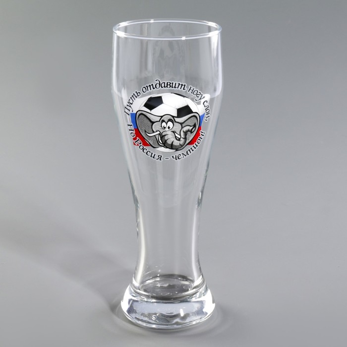 Бокал для пива 500 мл "Футбол", МИКС