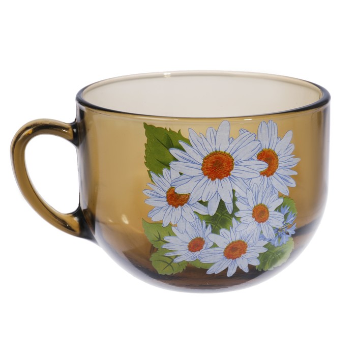 Бульонница с ручкой 670 мл "GIGANTESCA. Букеты", МИКС