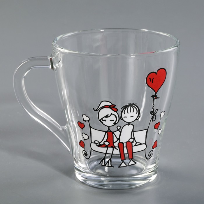 Набор кружек 250 мл Love, 2 шт, МИКС