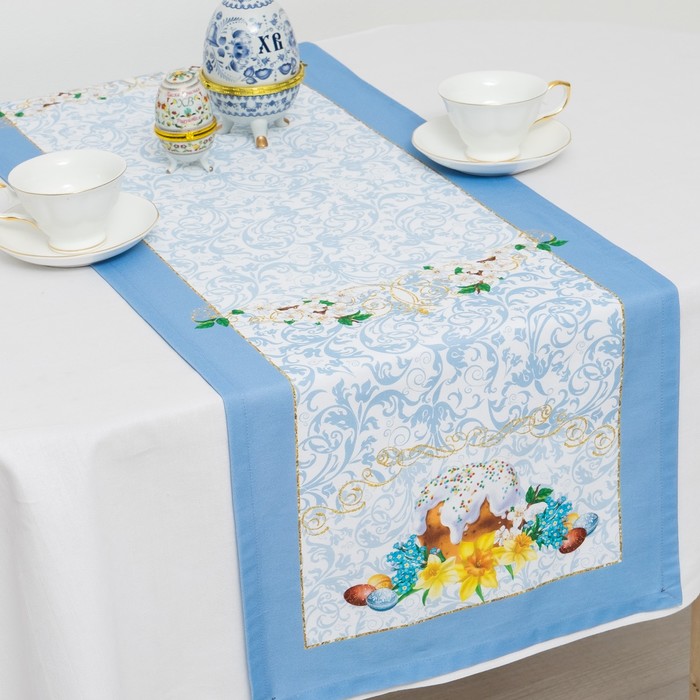 Дорожка "Этель" Нарциссы 40*145 см, 100% хлопок, саржа 190 г/м2