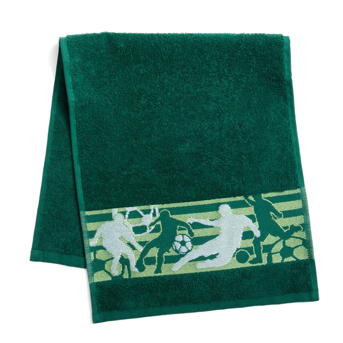 Полотенце махровое Collorista "Футболисты"  30х70 см, 100% хлопок, 370 гр/м2