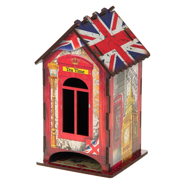 Чайный домик "Английский стиль" 9,8х17,4х9,8см