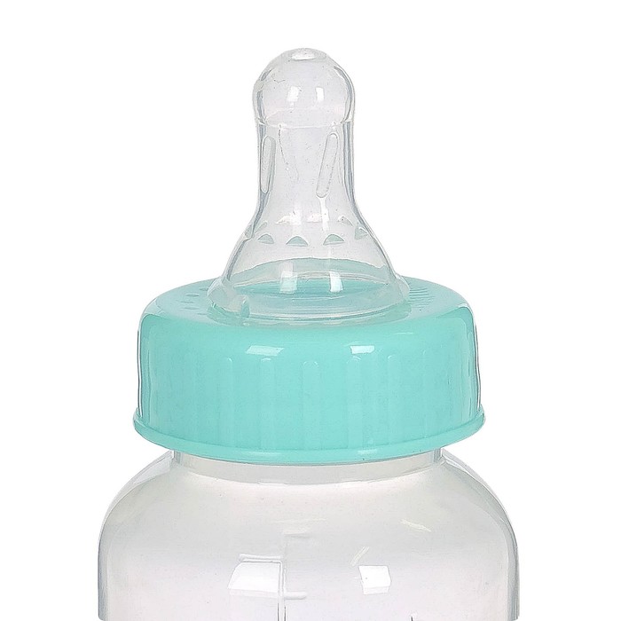 Бутылочка для кормления детская классическая, 250 мл, от 0 мес., цвет бирюзовый