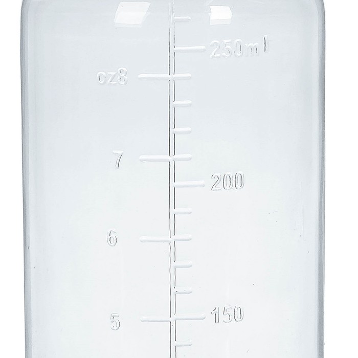 Бутылочка для кормления детская классическая, 250 мл, от 0 мес., цвет бирюзовый