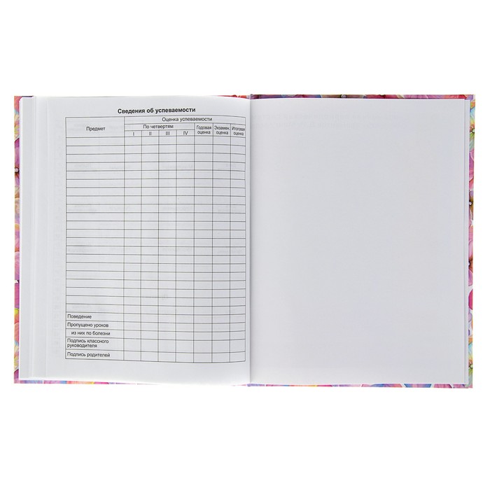 Дневник для 5-11 класса "Розовая дымка", твёрдая обложка, матовая ламинация, голографическое тиснение, 48 листов