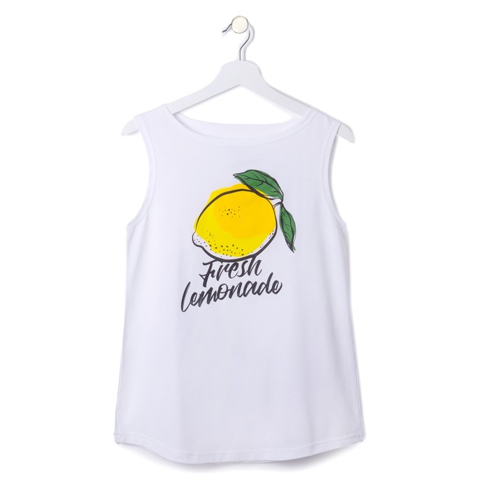 Майка женская KAFTAN "Lemon", белый, р-р 44-46, 100% хлопок
